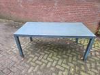 tuintafel aluminium steen grijs blad,90 x 180 cm, Ophalen of Verzenden, 'T Olde Gre-j, Info@toldegrej.nl, Endepoelstraat 20f Didam