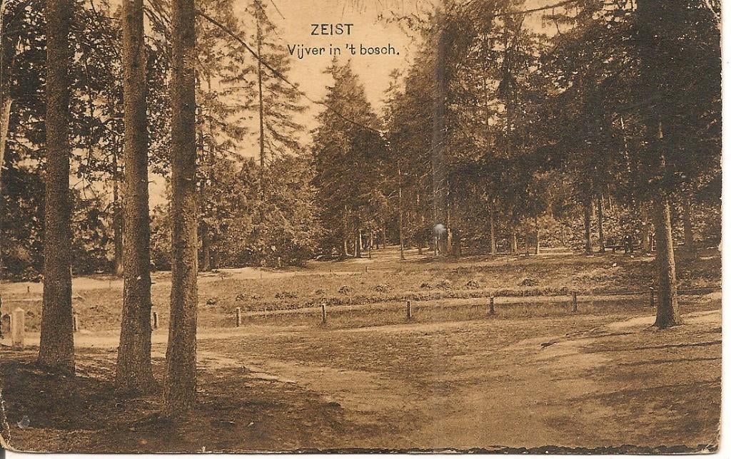 Zeist Vijver in't Bosch.  Nauta kaart 12396., Ophalen of Verzenden, 1920 tot 1940, Gelopen, Utrecht