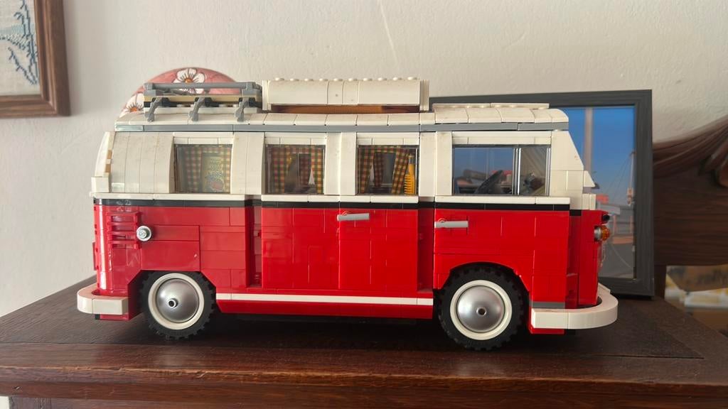 Oude volkwagen bus met doos, Ophalen, Zo goed als nieuw, Bus of Vrachtwagen, Overige merken