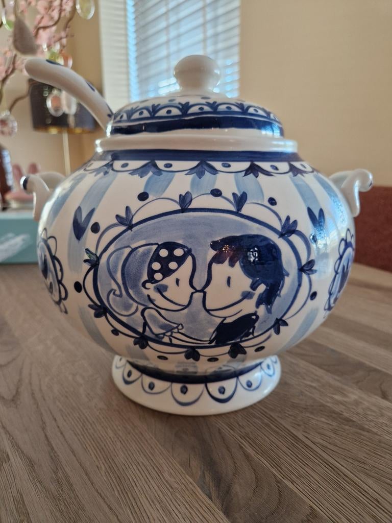 Blond Amsterdam Delfts Blauw Soepterrine, Ophalen, Blond Amsterdam, Keramiek, Overige typen