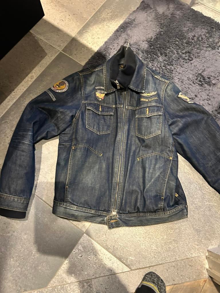Pme legend gevoerde spijkerjas xl, Ophalen of Verzenden, Zo goed als nieuw, Maat 56/58 (XL), Blauw