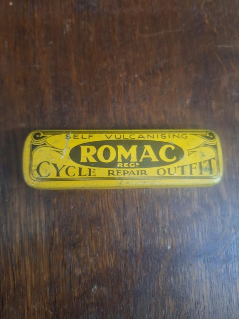 Romac fiets reparatie set blik, Ophalen of Verzenden