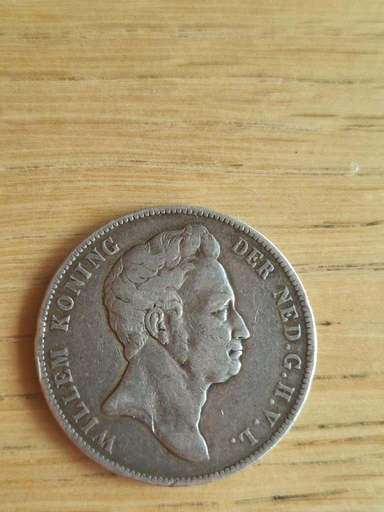 1 gulden 1840 willem I, Postzegels en Munten, 1 gulden, Zilver, Ophalen of Verzenden, Koning Willem I