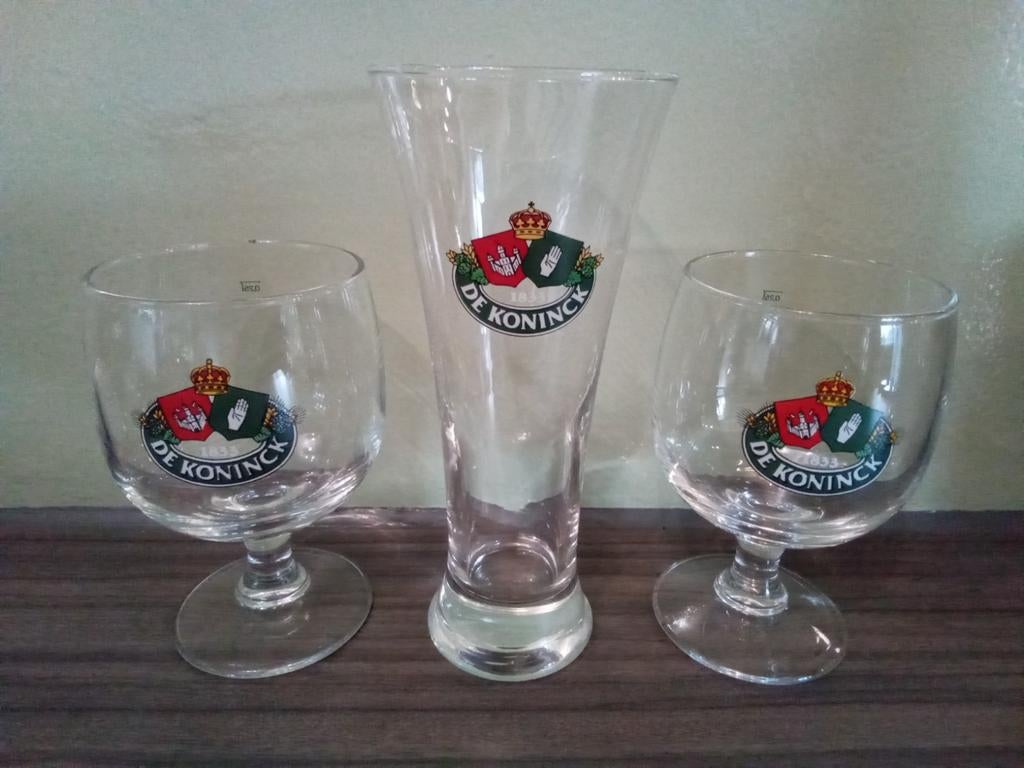 Verschillende soorten Bierglazen de koninck, Ophalen of Verzenden, Nieuw, Glas of Glazen, De Koninck