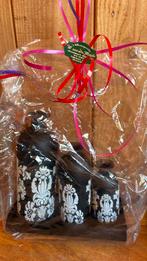 Set van 3 zwarte vazen met wit decoratiepatroon, 50 tot 75 cm, Zwart, Nieuw, Ophalen of Verzenden