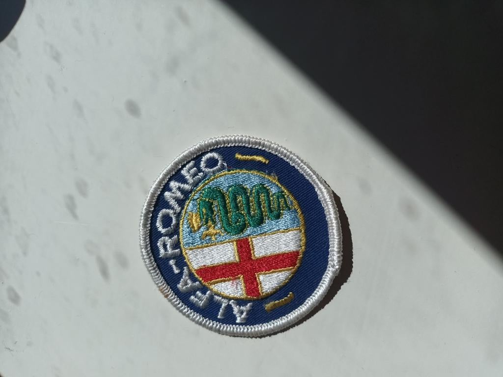 Alfa Romeo Vignet Strijkpatch - Klassiek Logo, Ophalen of Verzenden