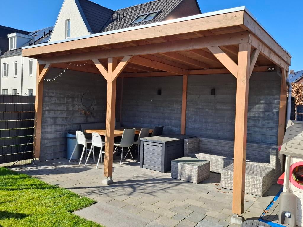 Overkapping van ca 3x5 meter, Tuin en Terras, Overkappingen, Ophalen, Gebruikt, Veranda