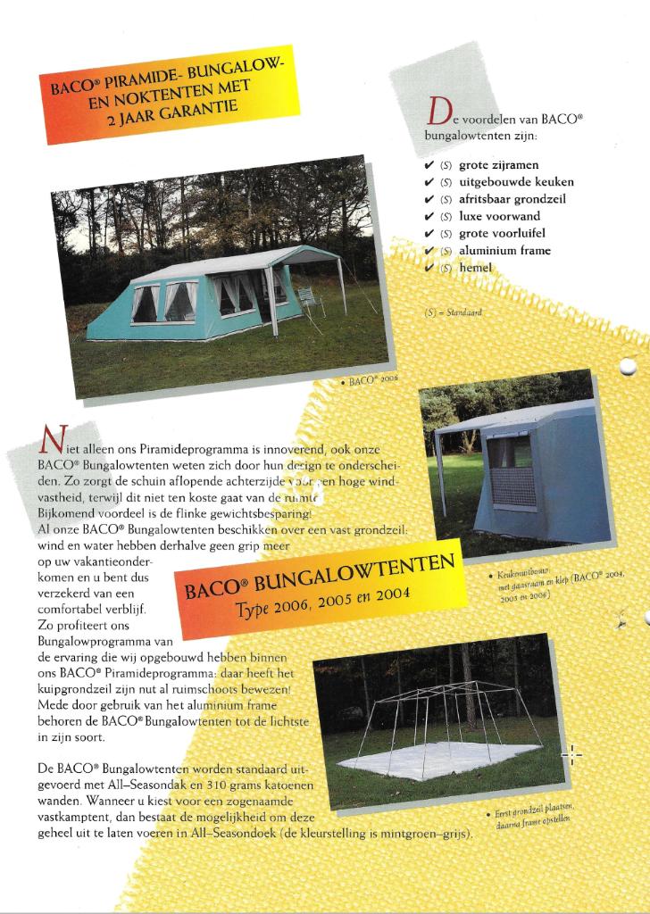 Bungalowtent, Ophalen, Gebruikt, Tot en met 6