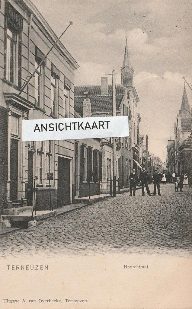 Ansichtkaart Terneuzen - Noordstraat - 1907, Verzamelen, Ansichtkaarten | Nederland, Verzenden, Voor 1920, Gelopen, Zeeland
