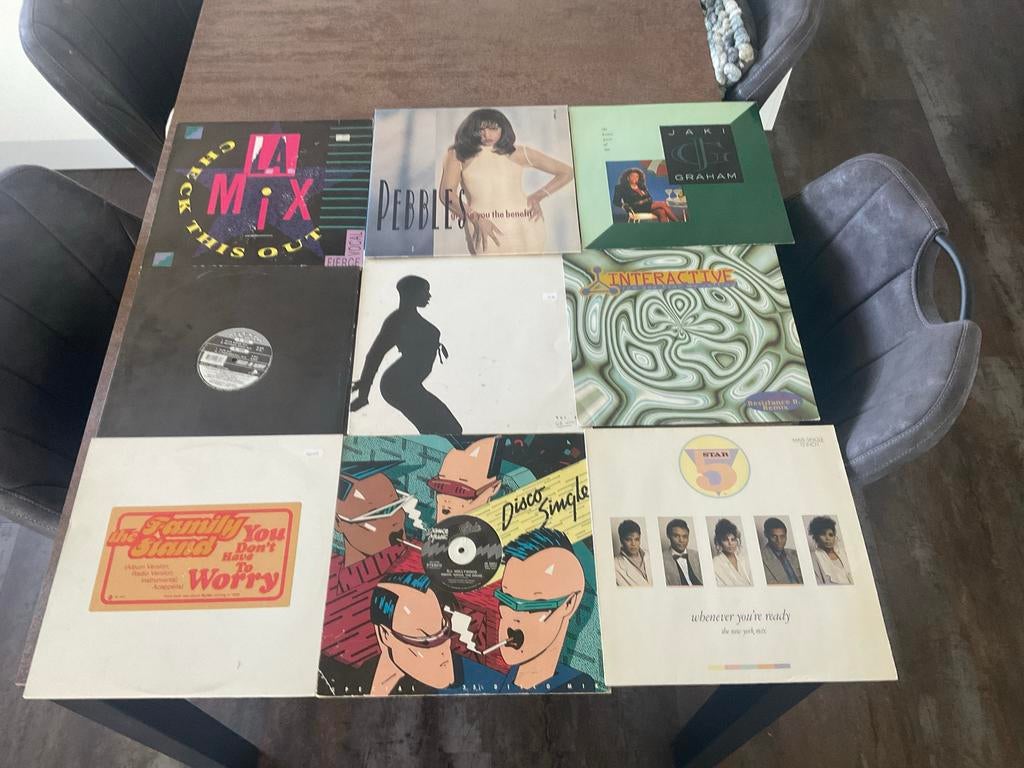 23 stuks 12" Maxi Singles Jaren 80/90 - Remixen & Extended, Gebruikt, Maxi-single, 1980 - 1989, Dance