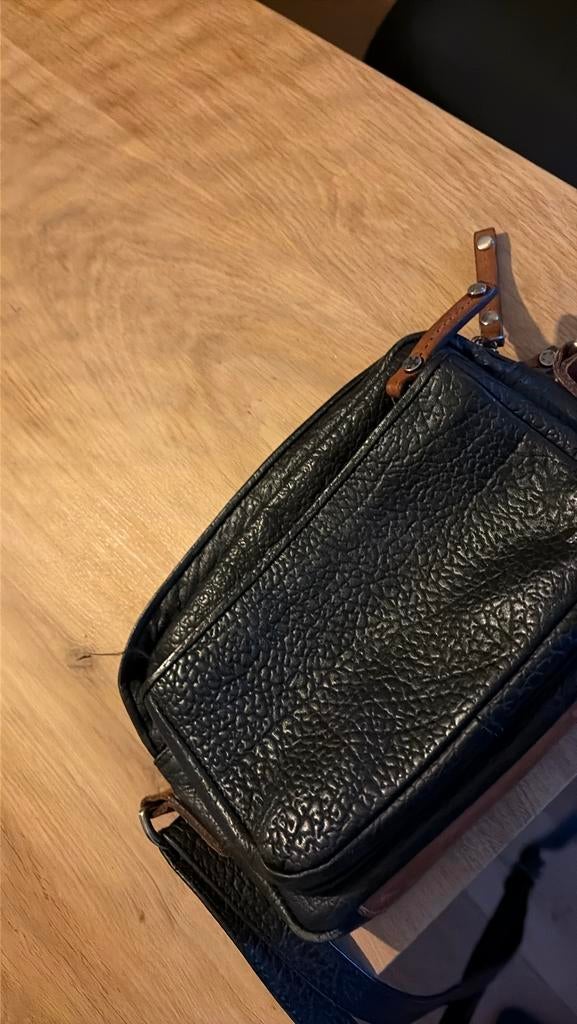 Dames  tas, Sieraden, Tassen en Uiterlijk, Portemonnees, Ophalen of Verzenden, Zo goed als nieuw, Zwart, Leer