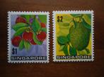 Flora Bomen fruit Singapore 1973, mi. 201-02 postfris, Ophalen of Verzenden, Postfris, Dier of Natuur