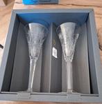 2  kristallen Waterford Millennium Champagne Glazen, Antiek en Kunst, Antiek | Glas en Kristal, Ophalen of Verzenden