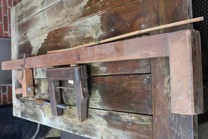 2 houten lijnklemmen of sergeant  PGM, Antiek en Kunst, Antiek | Gereedschap en Instrumenten, Ophalen