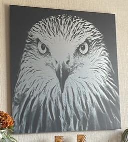 Arend op aluminium met certificaat beschikbaar voor biedingen