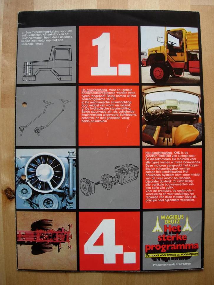 Magirus Deutz Programma Brochure 1973, Boeken, Auto's | Folders en Tijdschriften, Zo goed als nieuw, Overige merken, Ophalen