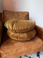 By-Boo York Sierkussen Okergeel/Bruin - 50cm, Ophalen of Verzenden, Zo goed als nieuw, Geel, Rond