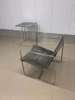 MINIMAL CHIC 70’s style set van 2 fauteuils LIVING DIVANI, Gebruikt, Minder dan 75 cm, Ophalen of Verzenden, 50 tot 75 cm