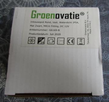 inbouwspotje Groenovatie - zwart rond waterdicht  beschikbaar voor biedingen