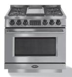 Luxe Fornuis Boretti Imperatore 90cm RVS 1 oven NIEUW, 60 cm of meer, Ophalen of Verzenden, Zo goed als nieuw, Energieklasse A of zuiniger