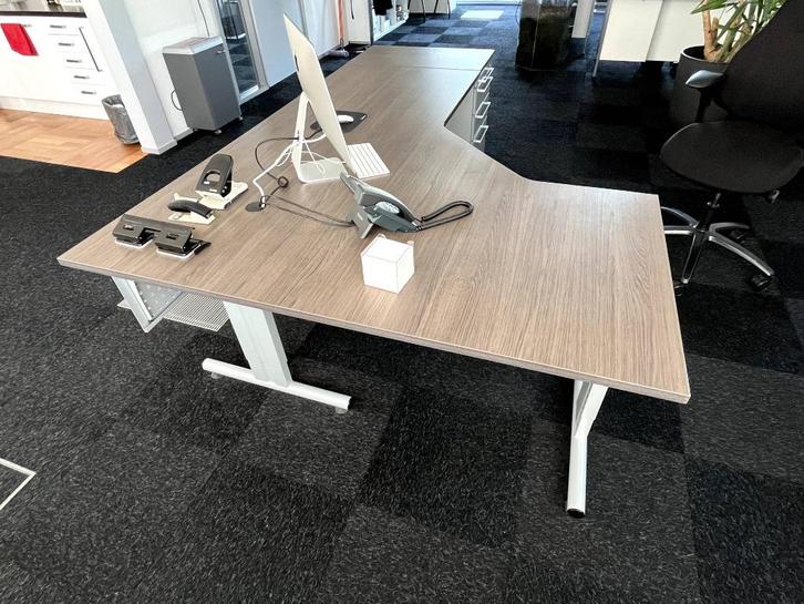 Hoek bureau + extra ladekast - MOET SNEL WEG!, Huis en Inrichting, Bureaus, Gebruikt, Bureau, Ophalen