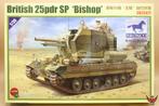 Bronco Models 1/35 British 25pdr SP Bishop, 1:32 tot 1:50, Nieuw, Overige merken, Ophalen of Verzenden