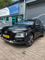 Hyundai Kona 1.0 T-GDI 2018 Zwart, Auto's, Hyundai, Zwart, Zwart, Leder, Bedrijf