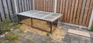 konijnen hok 230x140 cm beschikbaar voor biedingen
