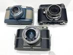 Set van 3 vintage fotocamera's: Ferrania, Bilora en Kodak., Gebruikt, Ophalen of Verzenden, Kodak, Compact