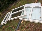 Gratis kunststof kozijnen + deur, Doe-het-zelf en Verbouw, Kunststof, Raamkozijn, Zo goed als nieuw, Ophalen