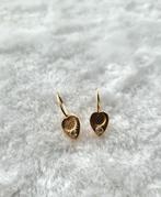Gouden Oorbellen met Zirkonia, Sieraden, Tassen en Uiterlijk, Oorbellen, Hangers, Met edelsteen, Ophalen of Verzenden, Zo goed als nieuw