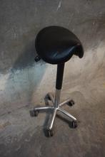 Score ergonomische zadelkruk kapperskruk amazone, Gebruikt, Zwart, Ophalen of Verzenden, Bureaukruk