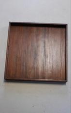Houten dienblad, Huis en Inrichting, Ophalen, Zo goed als nieuw, Vierkant, Hout