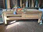 Werktafel op wieltjes - 200x150cm, Gebruikt, 100 tot 150 cm, 200 cm of meer, Ophalen of Verzenden