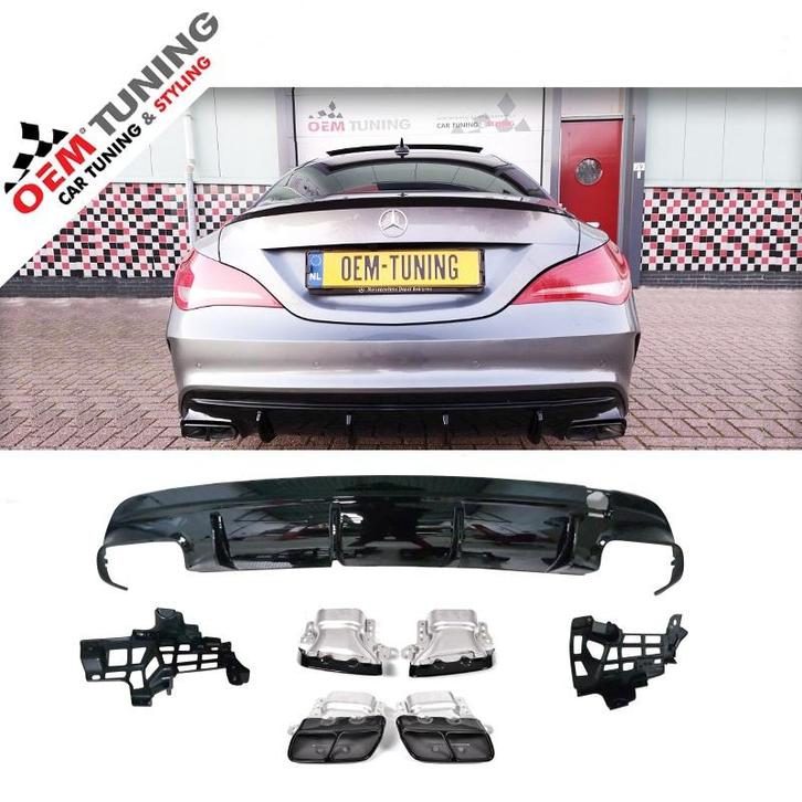 MERCEDES-BENZ C117 X117 CLA 45 | AMG LOOK DIFFUSER | 16 – 19, Auto diversen, Tuning en Styling, Ophalen of Verzenden
