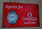 Omega emaille reclamebord porcelain, Antiek en Kunst, Antiek | Emaille, Verzenden