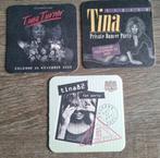 3 x onderzetters (vilt) TINA TURNER, Ophalen of Verzenden, Gebruikt, Foto of Kaart