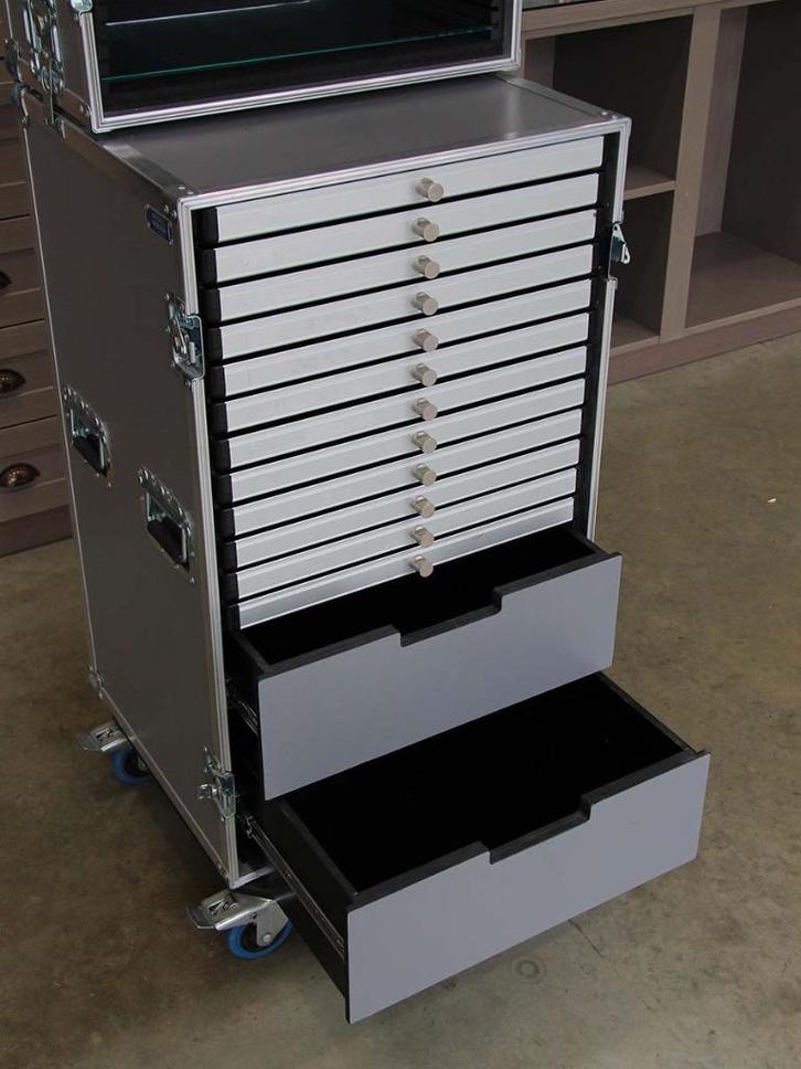 Lade Flightcase grijs - Meekel case, Muziek en Instrumenten, Behuizingen en Koffers, Gebruikt, Overige instrumenten, Flightcase