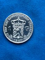 Zeer gave 1 Gulden 1940 Zilver Wilhelmina, Zilver, 1 gulden, Ophalen of Verzenden