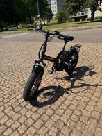Fatbike met voor en achter vering, elektrische, vouwfiets, Fietsen en Brommers, Elektrische fietsen, Ophalen, Gebruikt, 30 tot 50 km per accu