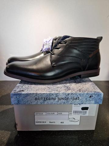 Bottesini Heren Enkellaarsjes - Elegant Zwart beschikbaar voor biedingen