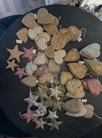 Nieuw partijtje houten harten en sterren, Diversen, Kerst, Ophalen, Nieuw