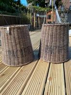 2 lampenkappen van Rivièra maison rustic rattan, Minder dan 25 cm, Rond, Ophalen of Verzenden, Zo goed als nieuw