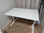 IKEA SKARSTA (Trotten) Zit-sta bureau (120x70 cm) – Wit, Ophalen, In hoogte verstelbaar, Gebruikt, Bureau