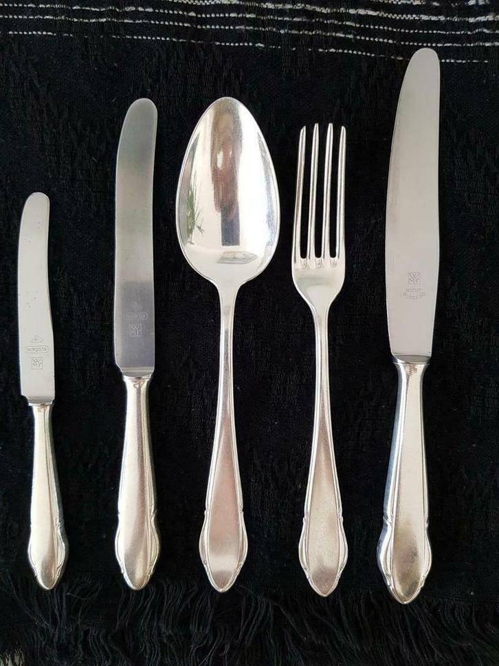 Antiek verzilverd bestek WMF Patent (100), Antiek en Kunst, Antiek | Bestek, Ophalen of Verzenden