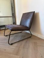 Mooie bruine stoel lounge, Huis en Inrichting, Stoelen, Ophalen, Gebruikt, Bruin, Metaal