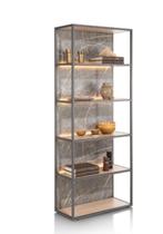 XOOON Helsinki Boekenkast, Nieuw, Metaal, 150 tot 200 cm, 25 tot 50 cm