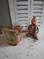 Vintage houtgeneden eenden, houten eenden, eenden beeld, Ophalen of Verzenden, Huis en Inrichting