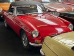 1964 MGB / MG B roadster - Lepeldeur - Chrome spaakvelgen, Auto's, Achterwielaandrijving, Zwart, Cabriolet, Leder