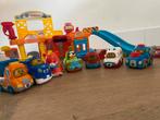 VTech Toettoet Achtbaan + Autogarage + 7 auto's, Ophalen, Zo goed als nieuw, Jongen of Meisje